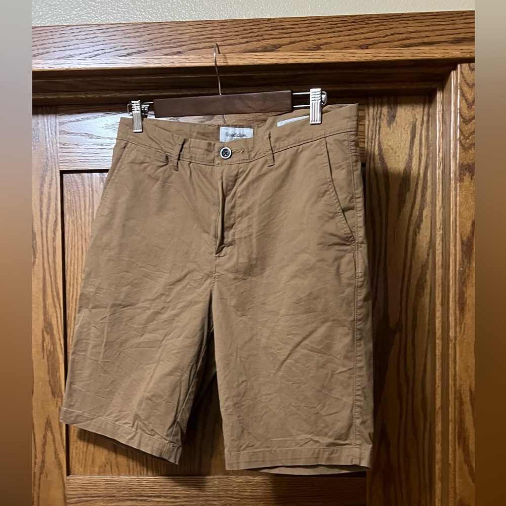 Goodfellow & Co Men's Brown Flat Front Shorts
